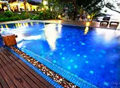 another view of the downstairs pool