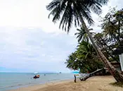 beach in front of the BYYB bungalows