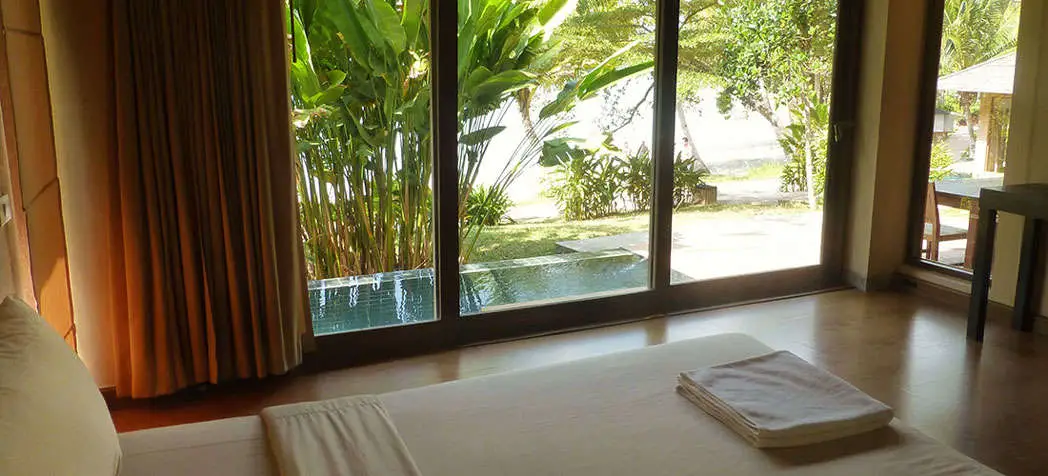 beach front villa with plunge pool